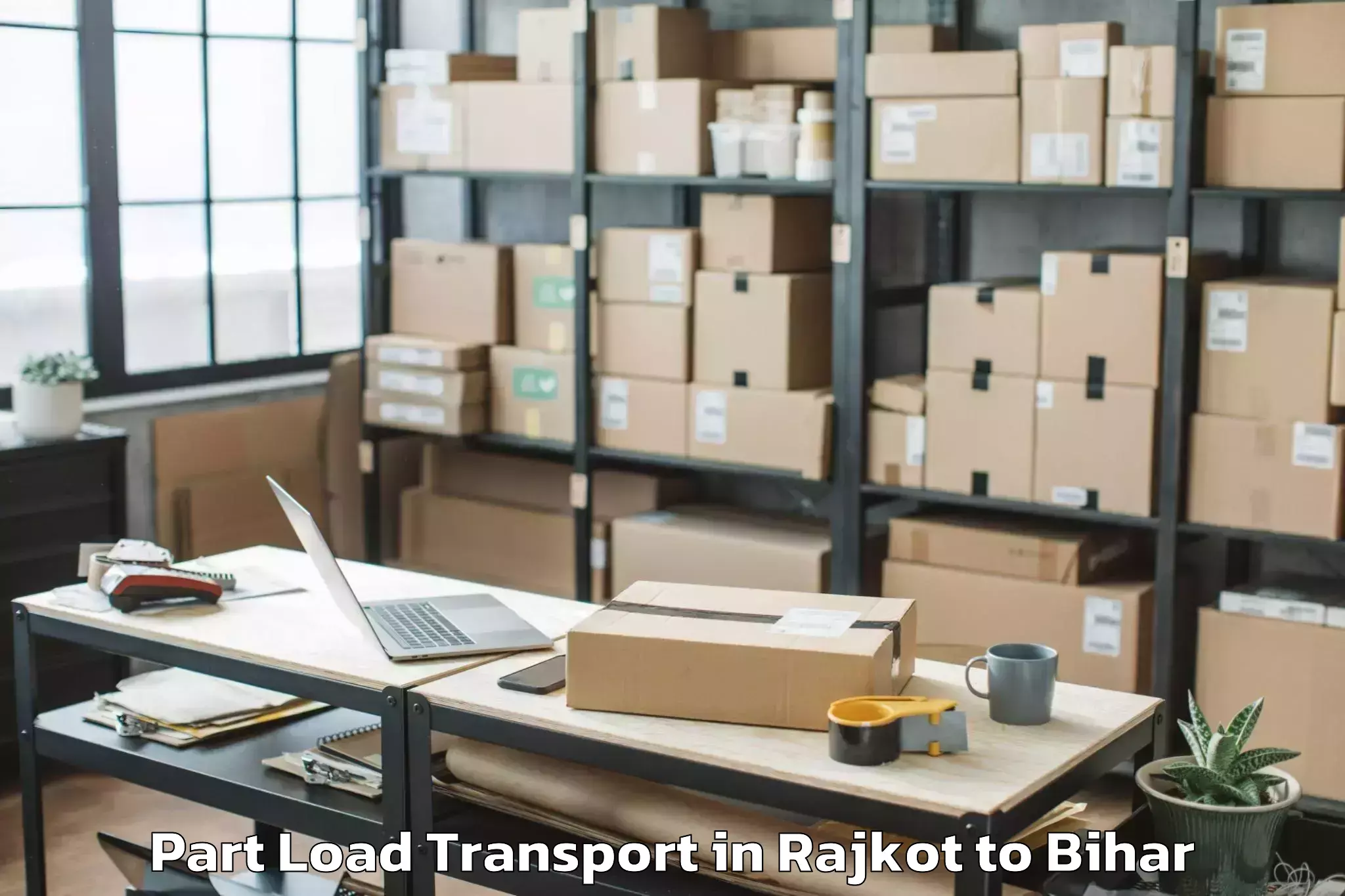 Expert Rajkot to Bhabhua Part Load Transport